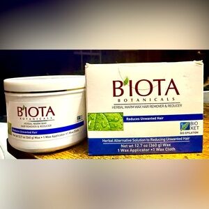 Biota Botanicals Herbal Warm Wax Hair Remover and Reducer 12.7oz.-LOT OF 2~NEW